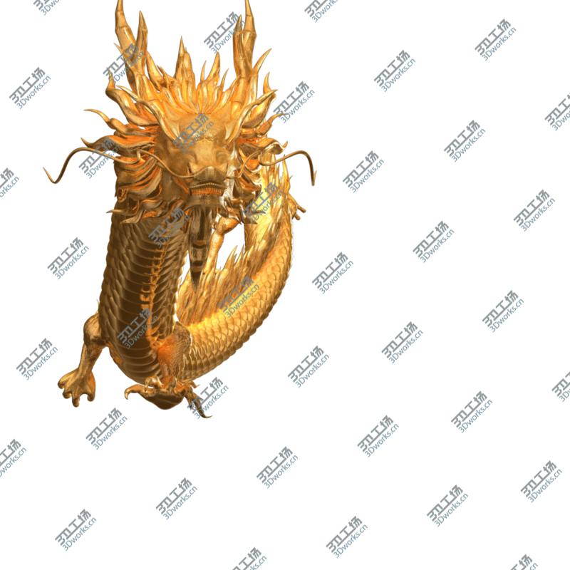 images/goods_img/20210113/3D Gold Dragon rigged  V3  HD model/3.jpg